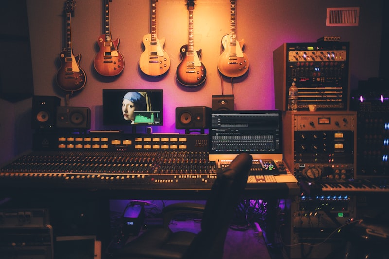 Studio mixing console